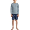 image:imageSpyder Boys 2piece Swim Set  Long Sleeve Rash Guard amp Swim Trunks UPF 30 QuickDryLittle BoysAbyss