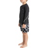 image:imageSpyder Boys 2piece Swim Set  Long Sleeve Rash Guard amp Swim Trunks UPF 30 QuickDryLittle BoysCaviar
