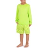 image:imageSpyder Boys 2piece Swim Set  Long Sleeve Rash Guard amp Swim Trunks UPF 30 QuickDryLittle BoysLime
