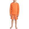image:imageSpyder Boys 2piece Swim Set  Long Sleeve Rash Guard amp Swim Trunks UPF 30 QuickDryLittle BoysSaffron
