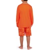 image:imageSpyder Boys 2piece Swim Set  Long Sleeve Rash Guard amp Swim Trunks UPF 30 QuickDryLittle BoysTiger