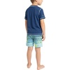 image:imageSpyder Boys 2piece Swim Set  Short Sleeve Rash Guard amp Swim Trunks UPF 30 QuickDryLittle BoysA Blue