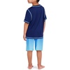 image:imageSpyder Boys 2piece Swim Set  Short Sleeve Rash Guard amp Swim Trunks UPF 30 QuickDryLittle BoysAbyss
