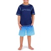image:imageSpyder Boys 2piece Swim Set  Short Sleeve Rash Guard amp Swim Trunks UPF 30 QuickDryLittle BoysAbyss