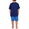 image:imageSpyder Boys 2piece Swim Set  Short Sleeve Rash Guard amp Swim Trunks UPF 30 QuickDryLittle BoysDeep Sea