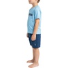 image:imageSpyder Boys 2piece Swim Set  Short Sleeve Rash Guard amp Swim Trunks UPF 30 QuickDryLittle BoysMarine