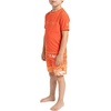 image:imageSpyder Boys 2piece Swim Set  Short Sleeve Rash Guard amp Swim Trunks UPF 30 QuickDryLittle BoysSaffron