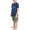 image:imageSpyder Boys 2piece Swim Set  Short Sleeve Rash Guard amp Swim Trunks UPF 30 QuickDryLittle BoysSea