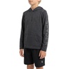 image:imageSpyder Boys Long Sleeve Hooded Rash Guard  UPF Protection QuickDry 4Way Stretch Swim Shirt Big BoysCaviar