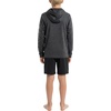 image:imageSpyder Boys Long Sleeve Hooded Rash Guard  UPF Protection QuickDry 4Way Stretch Swim Shirt Big BoysCaviar