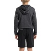 image:imageSpyder Boys Long Sleeve Hooded Rash Guard  UPF Protection QuickDry 4Way Stretch Swim Shirt Big BoysCaviar