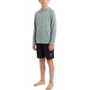 image:imageSpyder Boys Long Sleeve Hooded Rash Guard  UPF Protection QuickDry 4Way Stretch Swim Shirt Big BoysGreen