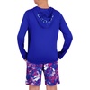 image:imageSpyder Boys Long Sleeve Hooded Rash Guard  UPF Protection QuickDry 4Way Stretch Swim Shirt Big BoysSurf Blue