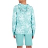image:imageSpyder Boys Long Sleeve Hooded Rash Guard  UPF Protection QuickDry 4Way Stretch Swim Shirt Big BoysWasabi