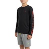 image:imageSpyder Boys Long Sleeve Rash Guard  UPF Sun Protection 4Way Stretch Swim Shirt Big BoysCaviar