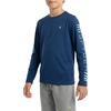 image:imageSpyder Boys Long Sleeve Rash Guard  UPF Sun Protection 4Way Stretch Swim Shirt Big BoysOcean