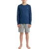 image:imageSpyder Boys Long Sleeve Rash Guard  UPF Sun Protection 4Way Stretch Swim Shirt Big BoysOcean