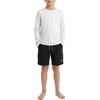 image:imageSpyder Boys Long Sleeve Rash Guard  UPF Sun Protection 4Way Stretch Swim Shirt Big BoysVapor
