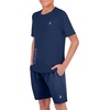 image:imageSpyder Boys Short Sleeve Rash Guard  UPF Sun Protection QuickDry 4Way Stretch Swim Shirt Big BoysAbyss