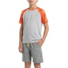image:imageSpyder Boys Short Sleeve Rash Guard  UPF Sun Protection QuickDry 4Way Stretch Swim Shirt Big BoysAlloy