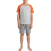 image:imageSpyder Boys Short Sleeve Rash Guard  UPF Sun Protection QuickDry 4Way Stretch Swim Shirt Big BoysAlloy