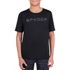 image:imageSpyder Boys Short Sleeve Rash Guard  UPF Sun Protection QuickDry 4Way Stretch Swim Shirt Big BoysBlack