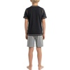 image:imageSpyder Boys Short Sleeve Rash Guard  UPF Sun Protection QuickDry 4Way Stretch Swim Shirt Big BoysCaviar