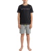 image:imageSpyder Boys Short Sleeve Rash Guard  UPF Sun Protection QuickDry 4Way Stretch Swim Shirt Big BoysCaviar