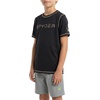 image:imageSpyder Boys Short Sleeve Rash Guard  UPF Sun Protection QuickDry 4Way Stretch Swim Shirt Big BoysCaviar