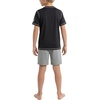 image:imageSpyder Boys Short Sleeve Rash Guard  UPF Sun Protection QuickDry 4Way Stretch Swim Shirt Big BoysCaviar