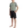 image:imageSpyder Boys Short Sleeve Rash Guard  UPF Sun Protection QuickDry 4Way Stretch Swim Shirt Big BoysOlive