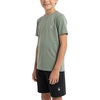 image:imageSpyder Boys Short Sleeve Rash Guard  UPF Sun Protection QuickDry 4Way Stretch Swim Shirt Big BoysOlive