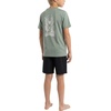 image:imageSpyder Boys Short Sleeve Rash Guard  UPF Sun Protection QuickDry 4Way Stretch Swim Shirt Big BoysOlive