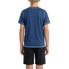 image:imageSpyder Boys Short Sleeve Rash Guard  UPF Sun Protection QuickDry 4Way Stretch Swim Shirt Big BoysSea