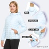 image:imageSpyder Girls Packable Puffer Jacket with Hood Lightweight Winter OuterwearLight Blue