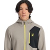 image:imageSpyder Mens Bandit Hooded Zip Ski Mid Layer Sweater JacketConcrete