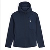 image:imageSpyder Mens Bandit Hooded Zip Ski Mid Layer Sweater JacketTrue Navy