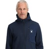 image:imageSpyder Mens Bandit Hooded Zip Ski Mid Layer Sweater JacketTrue Navy