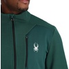 image:imageSpyder Mens Bandit Hybrid Full Zip Mid Layer JacketCypress Green