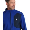 image:imageSpyder Mens Bandit Hybrid Full Zip Mid Layer JacketElectric Blue