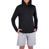 image:imageSpyder Boys Long Sleeve Hooded Rash Guard  UPF Protection QuickDry 4Way Stretch Swim Shirt Big BoysBlack