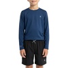 image:imageSpyder Boys Long Sleeve Rash Guard  UPF Sun Protection 4Way Stretch Swim Shirt Big BoysBlue