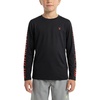 image:imageSpyder Boys Long Sleeve Rash Guard  UPF Sun Protection 4Way Stretch Swim Shirt Big BoysCaviar