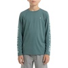 image:imageSpyder Boys Long Sleeve Rash Guard  UPF Sun Protection 4Way Stretch Swim Shirt Big BoysGreen