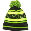 image:imageSpyder Mens Icebox Lined Pom Ski BeanieBlackTheory GreenBryte Yellow