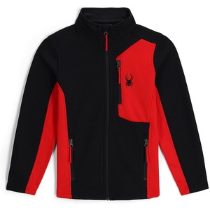 image:imageSpyder Boys Bandit Zip Fleece Ski Base Layer JacketBlack
