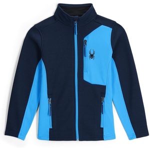 image:imageSpyder Boys Bandit Zip Fleece Ski Base Layer JacketTrue Navy