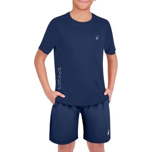 image:imageSpyder Boys Short Sleeve Rash Guard  UPF Sun Protection QuickDry 4Way Stretch Swim Shirt Big BoysAbyss