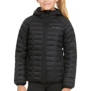image:imageSpyder Girls Packable Puffer Jacket with Hood Lightweight Winter OuterwearBlack