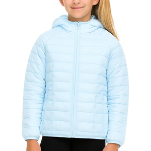 image:imageSpyder Girls Packable Puffer Jacket with Hood Lightweight Winter OuterwearLight Blue
